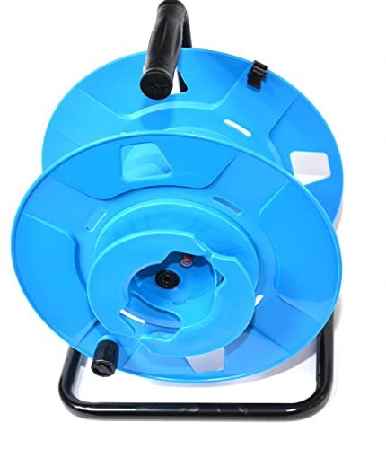 Hilark Leere reversible Blaue Kabeltrommel aus Kunststoff mit Griff IP44 250V 16A, robust und handlich, fasst bis zu 50 Meter Kabel Hilark Leere reversible Blaue Kabeltrommel aus Kunststoff mit Griff IP44 250V 16A, robust und handlich, fasst bis zu 50 Meter Kabel von Hilark cable tech