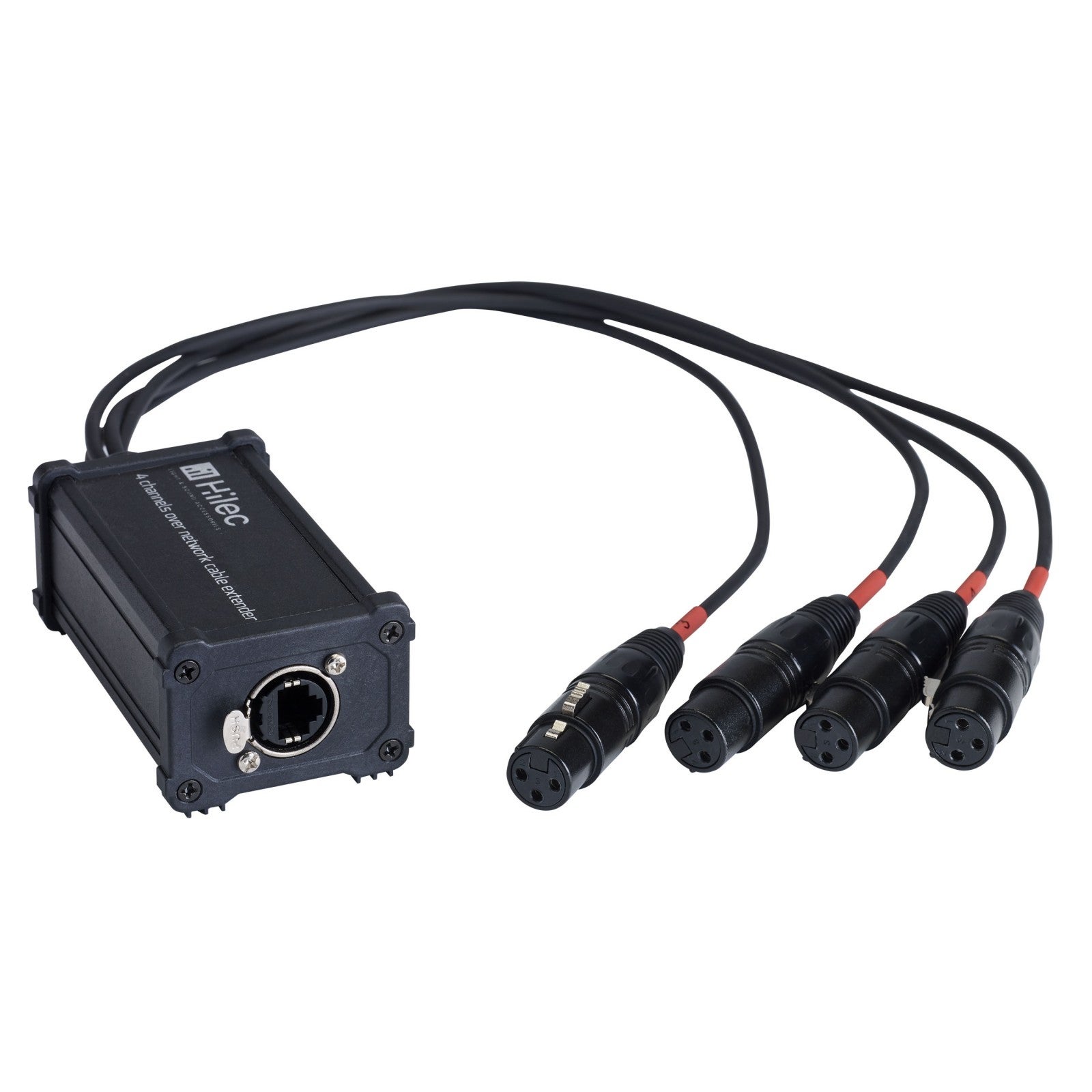 Hilec BOXRJ4XF3 RJ45 / XLR3F Adapter Box for Audio/DMX Signal Hilec BOXRJ4XF3 RJ45 / XLR3F Adapter Box for Audio/DMX Signal von Hilec