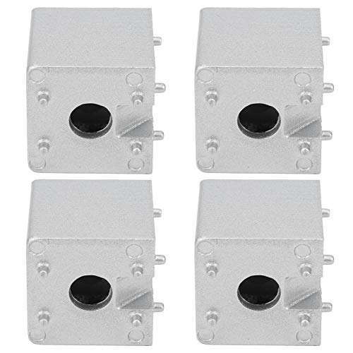 4Pcs Eckwinkel Würfel mit Abdeckung Aluminium Block Würfel für Schlitz Aluminium Strangpressprofil 3D Drucker Zubehör(3030), Steckverbinder und Zubehör von Hililand