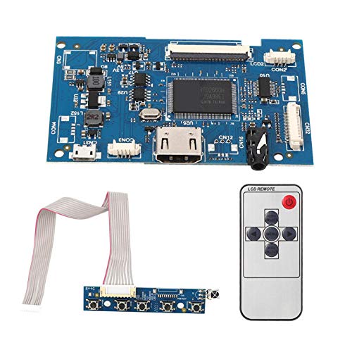 HDMI-Controller-Board-Kit, LCD-Treiberplatine mit Fernbedienungskabeltastatur für universellen 50-poligen 7-Zoll-Bildschirm von Hililand