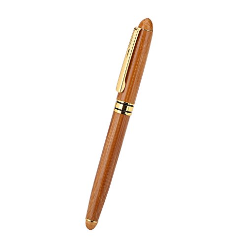 1 Stück Kalligraphie Kunst Füllfederhalter Breitfeder Stift mit Bambus Griff Meißel-spitze Feder für Schreiben Gothic Arabisch (0,7 MM Spitze ~ 2,9 MM)(2.5mm) von Hilitand