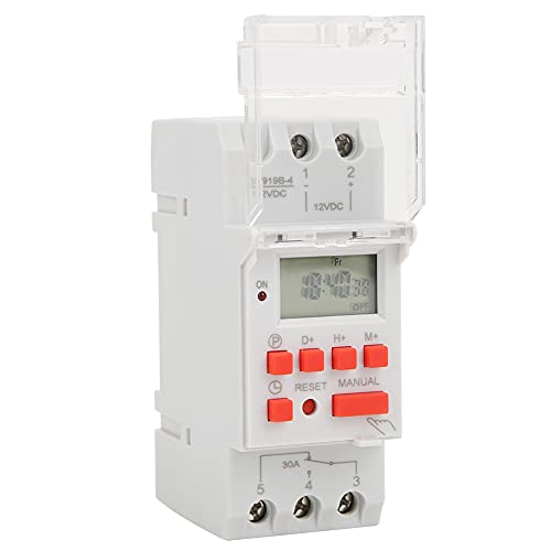 12V DC Zeitschalter Zeitschalter, 30A 5000W Zeitsteuerung, LCD Zeitrelais, CR2450 Batterie programmierbarer Zeitschalter 12V DC Zeitschalter Zeitschalter, 30A 5000W Zeitsteuerung, LCD Zeitrelais, CR2450 Batterie programmierbarer Zeitschalter von Hilitand
