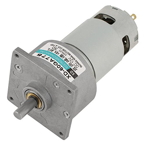 DC12V / 24V 35W Mini-DC-Getriebemotor , industrielle Automatisierung Getriebemotoren Metall Geschwindigkeit einstellbar großen Drehmoment Motor CW/CCW(12 V 50 U/min) von Hilitand