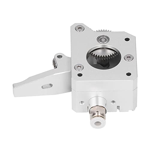 Hilitand Dual Gear Extruder, 3D-Drucker Dual Gear Extruder, Silber Metall Extruder MK8 3D Drucker Zubehör Ersatzteil für Prusa I3, 3D Drucker Extruder (Right Hand) von Hilitand