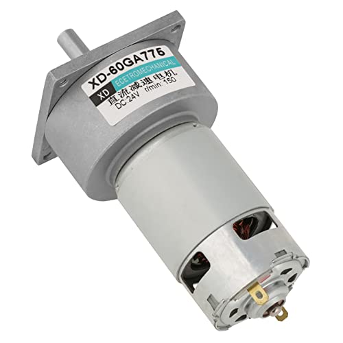 Mini-DC-Getriebemotor DC12V / 24V 35W Metall Geschwindigkeit einstellbar großen Drehmoment Motor CW/CCW(24 V 150 U/min) von Hilitand