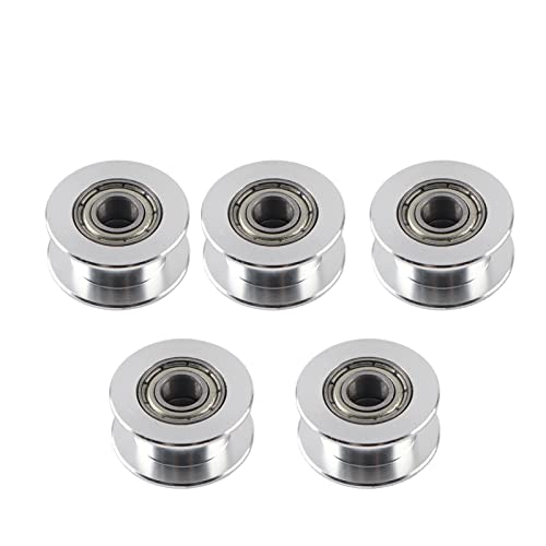 Zahnriemenscheibe, 5pcs 6 verschiedene Größen 2GT 6mm / 10mm Breite Riemenscheibe 16T / 20T 3mm / 5mm Bohrung 3D-Drucker Accessary(#5) von Hilitand