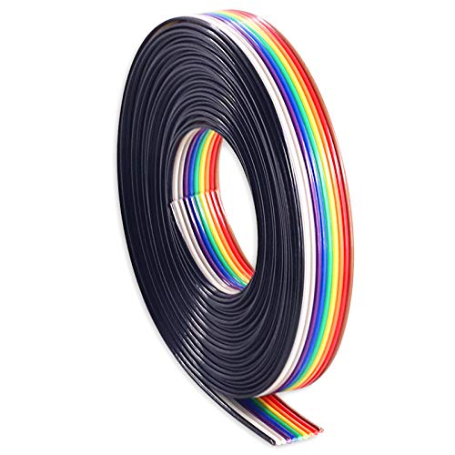 Hilitchi 16 FT/5 m 10 Draht Rainbow Color Flachbandkabel IDC Draht Kabel Hilitchi 16 FT/5 m 10 Draht Rainbow Color Flachbandkabel IDC Draht Kabel von Hilitchi