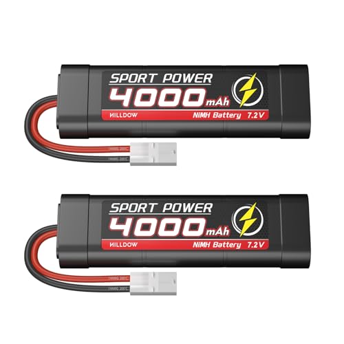 RC NiMH Akku 4000mAh 7,2V RC Akku mit Stecker TMY RC Batterie für RC Auto RC LKW HPI Losi Kyosho Hobby (2 Packungen) RC NiMH Akku 4000mAh 7,2V RC Akku mit Stecker TMY RC Batterie für RC Auto RC LKW HPI Losi Kyosho Hobby (2 Packungen) von Hilldow