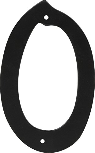 The Hillman Group 841616 4-Inch Black Die Cast Aluminum Number 0 by The Hillman Group von Hillman