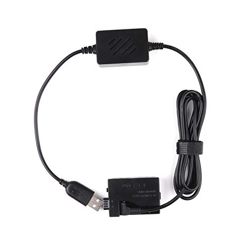 DR-E5 DC-Koppler ersetzt LP-E5-Batterie, USB-DC-Konverter-Netzkabel Ersatz für ACK-E5-Netzadapter, passend für Canon EOS 450D-, 500D-, 1000D-, Rebel XSi-, XS-, T1i-, Kiss F-, X2-, X3-Kameras DR-E5 DC-Koppler ersetzt LP-E5-Batterie, USB-DC-Konverter-Netzkabel Ersatz für ACK-E5-Netzadapter, passend für Canon EOS 450D-, 500D-, 1000D-, Rebel XSi-, XS-, T1i-, Kiss F-, X2-, X3-Kameras von Hincore