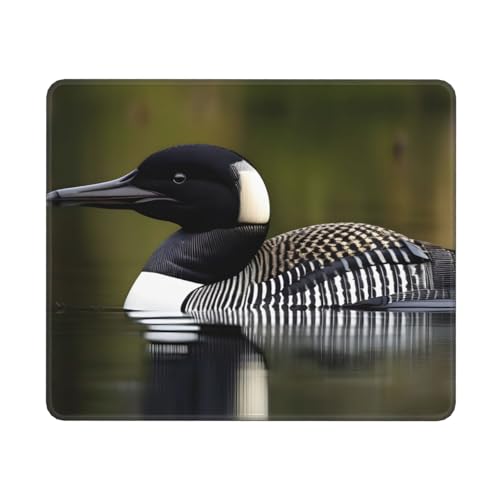 Hingor Loon Nature Mauspad mit Vogel-Druck, personalisiertes Mauspad, wasserdichtes Mauspad, rutschfeste Gummiunterseite, Computer-Mauspads für kabellose Maus Hingor Loon Nature Mauspad mit Vogel-Druck, personalisiertes Mauspad, wasserdichtes Mauspad, rutschfeste Gummiunterseite, Computer-Mauspads für kabellose Maus von Hingor