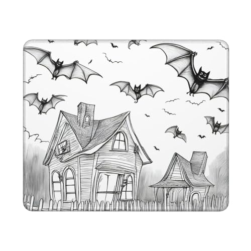 Hingor Mauspad, Motiv: Halloween fliegende Fledermäuse, 1 Druck, personalisiertes Mauspad, wasserdichtes Mauspad, rutschfeste Gummiunterseite, Computer-Mauspads für kabellose Maus Hingor Mauspad, Motiv: Halloween fliegende Fledermäuse, 1 Druck, personalisiertes Mauspad, wasserdichtes Mauspad, rutschfeste Gummiunterseite, Computer-Mauspads für kabellose Maus von Hingor