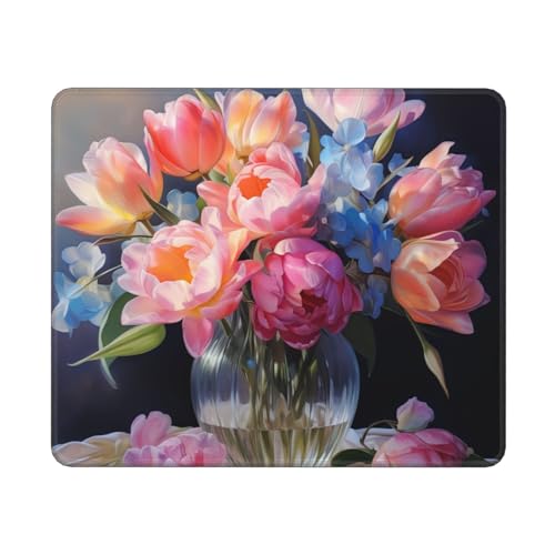 Hingor Mauspad mit Blumen-Diamant-Druck, personalisiertes Mauspad, wasserdichtes Mauspad, rutschfeste Gummiunterseite, Computer-Mauspads für kabellose Maus Hingor Mauspad mit Blumen-Diamant-Druck, personalisiertes Mauspad, wasserdichtes Mauspad, rutschfeste Gummiunterseite, Computer-Mauspads für kabellose Maus von Hingor