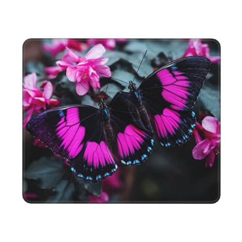 Hingor Mauspad mit Blumen- und Schmetterlingsdruck, personalisiertes Mauspad, wasserdichtes Mauspad, rutschfeste Gummiunterseite, Computer-Mauspads für kabellose Maus Hingor Mauspad mit Blumen- und Schmetterlingsdruck, personalisiertes Mauspad, wasserdichtes Mauspad, rutschfeste Gummiunterseite, Computer-Mauspads für kabellose Maus von Hingor