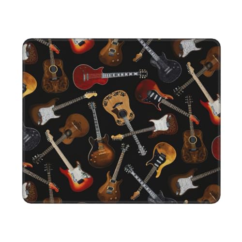 Hingor Mauspad mit Gitarren-Druck, personalisiertes Mauspad, wasserdichtes Mauspad, rutschfeste Gummiunterseite, Computer-Mauspads für kabellose Maus Hingor Mauspad mit Gitarren-Druck, personalisiertes Mauspad, wasserdichtes Mauspad, rutschfeste Gummiunterseite, Computer-Mauspads für kabellose Maus von Hingor