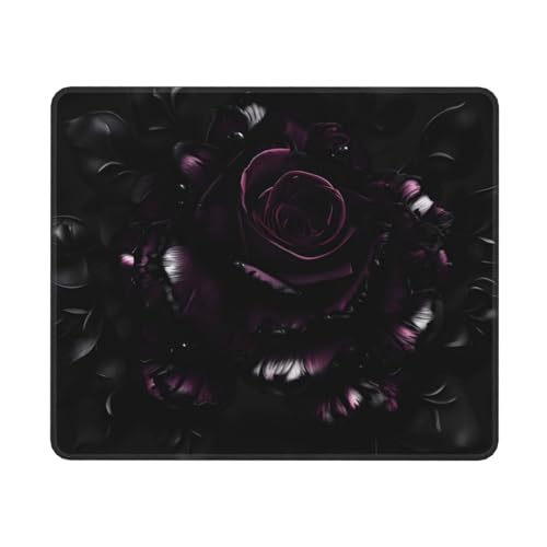 Hingor Mauspad mit Gothic-Rosen-Druck, personalisiertes Mauspad, wasserdichtes Mauspad, rutschfeste Gummiunterseite, Computer-Mauspads für kabellose Maus Hingor Mauspad mit Gothic-Rosen-Druck, personalisiertes Mauspad, wasserdichtes Mauspad, rutschfeste Gummiunterseite, Computer-Mauspads für kabellose Maus von Hingor