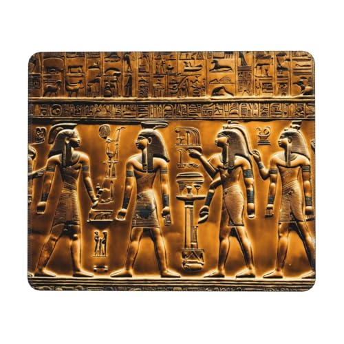 Hingor Mauspad mit Indianer-Druck, mit genähten Kanten, Premium-Textur-Mauspad, rutschfeste Gummiunterseite, Mauspad für Gaming-Laptop und Computer Hingor Mauspad mit Indianer-Druck, mit genähten Kanten, Premium-Textur-Mauspad, rutschfeste Gummiunterseite, Mauspad für Gaming-Laptop und Computer von Hingor