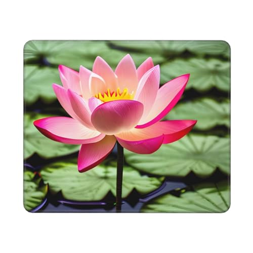 Hingor Mauspad mit Lotusblumen-Druck, personalisiertes Mauspad, wasserdichtes Mauspad, rutschfeste Gummiunterseite, Computer-Mauspads für kabellose Maus Hingor Mauspad mit Lotusblumen-Druck, personalisiertes Mauspad, wasserdichtes Mauspad, rutschfeste Gummiunterseite, Computer-Mauspads für kabellose Maus von Hingor