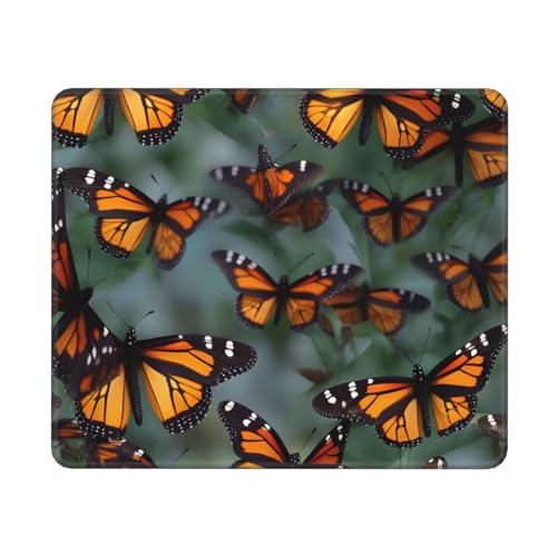 Hingor Mauspad mit Monarch-Schmetterling-Druck, für Büro und Zuhause, personalisiertes Mauspad, wasserdichtes Mauspad, rutschfeste Gummiunterseite, Computer-Mauspads für kabellose Maus Hingor Mauspad mit Monarch-Schmetterling-Druck, für Büro und Zuhause, personalisiertes Mauspad, wasserdichtes Mauspad, rutschfeste Gummiunterseite, Computer-Mauspads für kabellose Maus von Hingor
