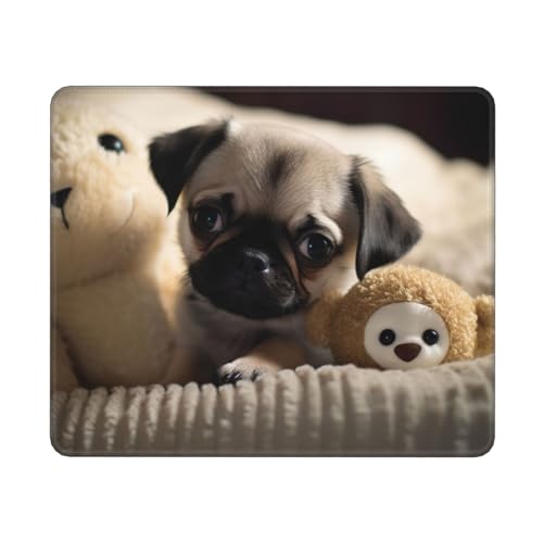 Hingor Mauspad mit Mopsmuster, personalisiertes Mauspad, für Büro und Zuhause, wasserdichtes Mauspad, rutschfeste Gummiunterseite, Computer-Mauspads für kabellose Maus Hingor Mauspad mit Mopsmuster, personalisiertes Mauspad, für Büro und Zuhause, wasserdichtes Mauspad, rutschfeste Gummiunterseite, Computer-Mauspads für kabellose Maus von Hingor
