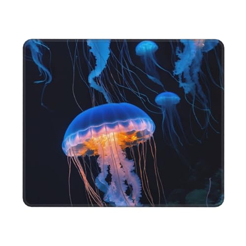 Hingor Mauspad mit Quallen-Ozean-Druck, personalisiertes Mauspad, wasserdichtes Mauspad, rutschfeste Gummiunterseite, Computer-Mauspads für kabellose Maus Hingor Mauspad mit Quallen-Ozean-Druck, personalisiertes Mauspad, wasserdichtes Mauspad, rutschfeste Gummiunterseite, Computer-Mauspads für kabellose Maus von Hingor