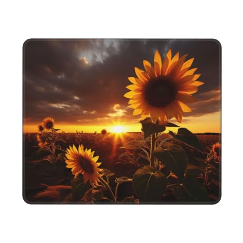 Hingor Mauspad mit Sonnenblumen- und Sonnenschein-Druck, für Büro und Zuhause, personalisierbar, wasserdichtes Mauspad, rutschfeste Gummiunterseite, Computer-Mauspads für kabellose Maus Hingor Mauspad mit Sonnenblumen- und Sonnenschein-Druck, für Büro und Zuhause, personalisierbar, wasserdichtes Mauspad, rutschfeste Gummiunterseite, Computer-Mauspads für kabellose Maus von Hingor