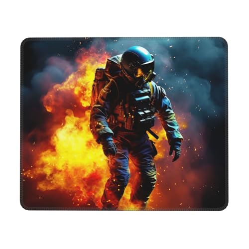 Hingor Mauspad mit Weltraum-Druck, mit genähten Kanten, Premium-Textur-Mauspad, rutschfeste Gummiunterseite, Mauspad für Gaming-Laptop, Computer Hingor Mauspad mit Weltraum-Druck, mit genähten Kanten, Premium-Textur-Mauspad, rutschfeste Gummiunterseite, Mauspad für Gaming-Laptop, Computer von Hingor