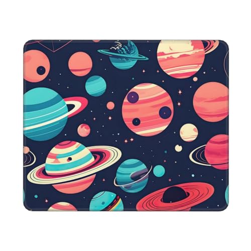 Hingor Mauspad mit Weltraumplaneten-Druck, personalisiertes Mauspad, wasserdichtes Mauspad, rutschfeste Gummiunterseite, Computer-Mauspads für kabellose Maus Hingor Mauspad mit Weltraumplaneten-Druck, personalisiertes Mauspad, wasserdichtes Mauspad, rutschfeste Gummiunterseite, Computer-Mauspads für kabellose Maus von Hingor