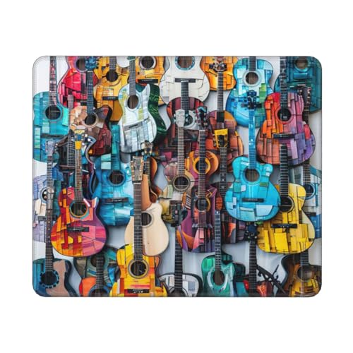 Hingor Mauspad mit farbigem Akustik- und Gitarrendruck, für Büro und Zuhause, personalisiertes Mauspad, wasserdichtes Mauspad, rutschfeste Gummiunterseite, Computer-Mauspads für kabellose Maus Hingor Mauspad mit farbigem Akustik- und Gitarrendruck, für Büro und Zuhause, personalisiertes Mauspad, wasserdichtes Mauspad, rutschfeste Gummiunterseite, Computer-Mauspads für kabellose Maus von Hingor