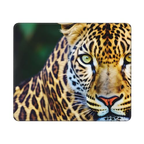 Hingor Mauspad mit gelbem Leopardenmuster, personalisiertes Mauspad, wasserdichtes Mauspad, rutschfeste Gummiunterseite, Computer-Mauspads für kabellose Maus Hingor Mauspad mit gelbem Leopardenmuster, personalisiertes Mauspad, wasserdichtes Mauspad, rutschfeste Gummiunterseite, Computer-Mauspads für kabellose Maus von Hingor