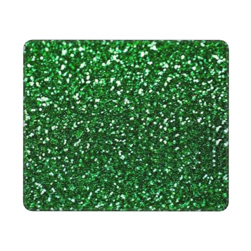 Hingor Mauspad mit grünen Pailletten, glitzernd, für Büro und Zuhause, personalisiertes Mauspad, wasserdichtes Mauspad, rutschfeste Gummiunterseite, Computer-Mauspads für kabellose Maus Hingor Mauspad mit grünen Pailletten, glitzernd, für Büro und Zuhause, personalisiertes Mauspad, wasserdichtes Mauspad, rutschfeste Gummiunterseite, Computer-Mauspads für kabellose Maus von Hingor