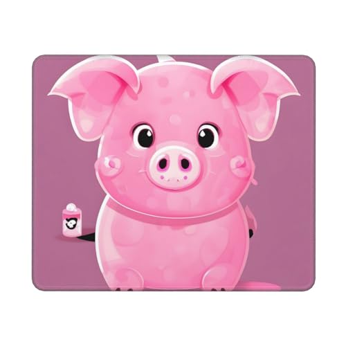 Hingor Mauspad mit niedlichem Schweine-Druck, für Büro und Zuhause, personalisiertes Mauspad, wasserdichtes Mauspad, rutschfeste Gummiunterseite, Computer-Mauspads für kabellose Maus Hingor Mauspad mit niedlichem Schweine-Druck, für Büro und Zuhause, personalisiertes Mauspad, wasserdichtes Mauspad, rutschfeste Gummiunterseite, Computer-Mauspads für kabellose Maus von Hingor