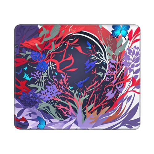 Hingor Mauspad mit violettem Schmetterlings-Druck, personalisiertes Mauspad, wasserdichtes Mauspad, rutschfeste Gummiunterseite, Computer-Mauspads für kabellose Maus Hingor Mauspad mit violettem Schmetterlings-Druck, personalisiertes Mauspad, wasserdichtes Mauspad, rutschfeste Gummiunterseite, Computer-Mauspads für kabellose Maus von Hingor