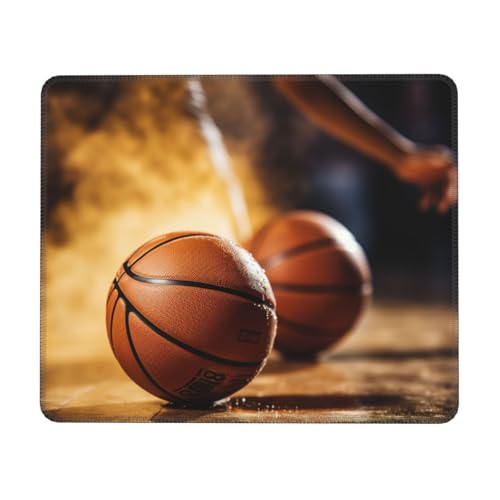 Hingor Professionelles Mauspad mit Basketball-Arena-Druck, mit genähten Kanten, Premium-Textur-Mauspad, rutschfeste Gummiunterseite, Mauspad für Gaming, Laptop, Computer Hingor Professionelles Mauspad mit Basketball-Arena-Druck, mit genähten Kanten, Premium-Textur-Mauspad, rutschfeste Gummiunterseite, Mauspad für Gaming, Laptop, Computer von Hingor