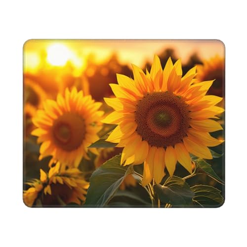 Hingor Stilvolles Mauspad mit Sonnenblumen-Druck, personalisiertes Mauspad, wasserdichtes Mauspad, rutschfeste Gummiunterseite, Computer-Mauspads für kabellose Maus Hingor Stilvolles Mauspad mit Sonnenblumen-Druck, personalisiertes Mauspad, wasserdichtes Mauspad, rutschfeste Gummiunterseite, Computer-Mauspads für kabellose Maus von Hingor