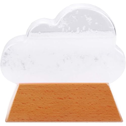 Sturmglas-Wettervorhersage 1 Stück Wolken-Sturmglas Wetterstation Wetterglas Sturmglas Wettervorhersage Wassertropfen-Dekorationen Weiß von Hintyne