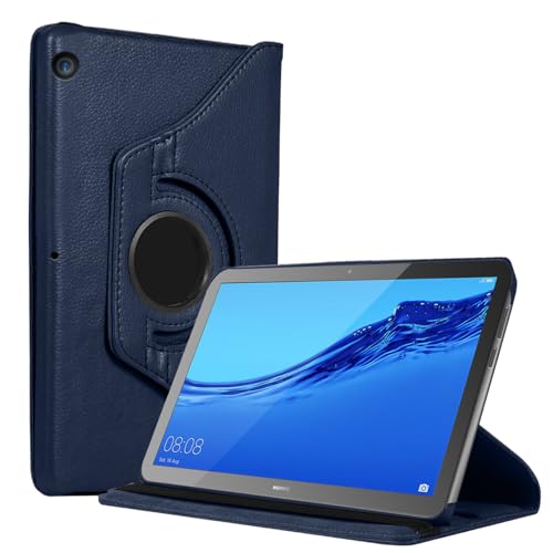 Hious Hülle für Huawei MediaPad T5 10 Tablet Standfunktion Slim PU Leder Smart Schutzhülle Cover Case Tasche Passt Huawei MediaPad T5 10.1" 2018 von Hious