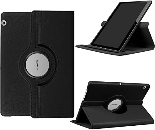 Hious Hülle für Huawei MediaPad T5 10 Tablet Standfunktion Slim PU Leder Smart Schutzhülle Cover Case Tasche Passt Huawei MediaPad T5 10.1" 2018 von Hious