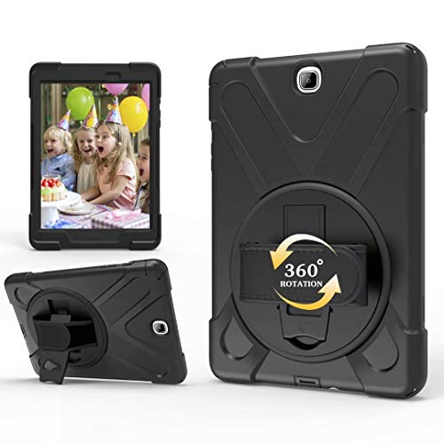 Hious Hülle für Samsung Galaxy Tab A 9.7 SM-T550/T555 mit andschlaufe Umhängeband, Heavy Duty 3 Layer Ganzkörper-Rugged PC stoßfest Drop Schutz Cover mit 360 drehbarem Griff Integriertem Ständer Hious Hülle für Samsung Galaxy Tab A 9.7 SM-T550/T555 mit andschlaufe Umhängeband, Heavy Duty 3 Layer Ganzkörper-Rugged PC stoßfest Drop Schutz Cover mit 360 drehbarem Griff Integriertem Ständer von Hious