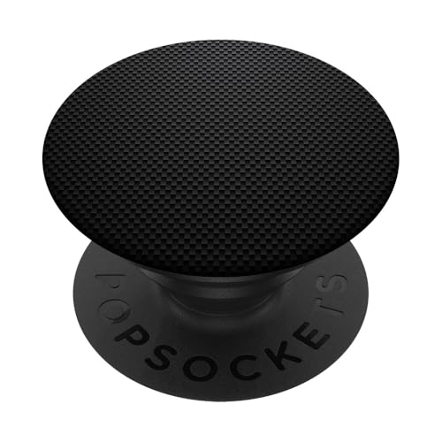 Carbon Black I Schwarzes - PopSockets Ausziehbarer Sockel und Griff für Smartphones und Tablets PopSockets Klebender PopGrip von Hip Grips - Grip Socket Sammlung
