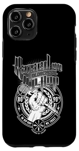 Aufgewachsen auf Old School Hip Hop und Mikrofon Graffiti Rap Hülle für iPhone 11 Pro von Hip Hop Face Brand by Zoel One