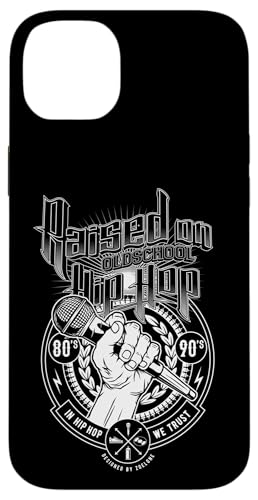 Aufgewachsen auf Old School Hip Hop und Mikrofon Graffiti Rap Hülle für iPhone 14 Plus von Hip Hop Face Brand by Zoel One