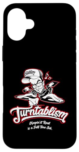 Turntablism Vinyl Record Plattenspieler DJ Disc Jockey Kostüm DJ Hülle für iPhone 16 Plus Turntablism Vinyl Record Plattenspieler DJ Disc Jockey Kostüm DJ Hülle für iPhone 16 Plus von Hip Hop Face Brand by Zoel One