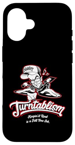 Turntablism Vinyl Record Plattenspieler DJ Disc Jockey Kostüm DJ Hülle für iPhone 16 Turntablism Vinyl Record Plattenspieler DJ Disc Jockey Kostüm DJ Hülle für iPhone 16 von Hip Hop Face Brand by Zoel One