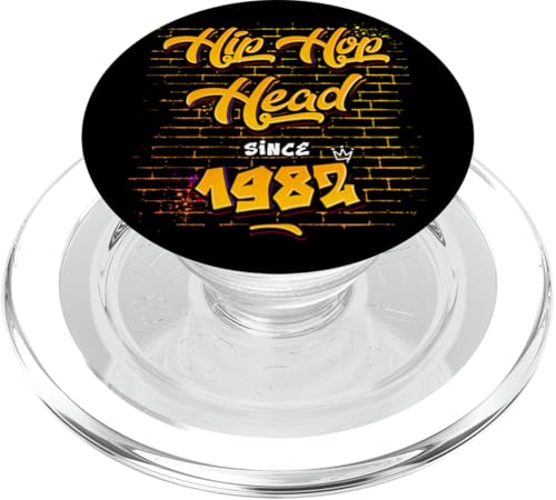 Hip-Hop Head Since 1982 - 43 Years of Real Flow PopSockets PopGrip für MagSafe Hip-Hop Head Since 1982 - 43 Years of Real Flow PopSockets PopGrip für MagSafe von Hip Hop Head for Old School Hip Hop Lover
