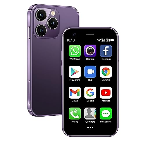 Hipipooo Mini-Telefon, 3G Smartphone, 3 Zoll 1000 mAh Android 8.1 Backup-Smartphone, 2 GB + 16 GB(XS15-lila) von Hipipooo
