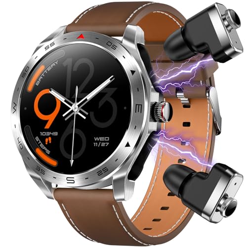 Hipipooo Smart Uhr T95 2 in 1 Bluetooth Kopfhörer HiFi Musik Ohrhörer Männer Frauen Sport Fitness Tracker Smartwatch Headset(T95-Silber) Hipipooo Smart Uhr T95 2 in 1 Bluetooth Kopfhörer HiFi Musik Ohrhörer Männer Frauen Sport Fitness Tracker Smartwatch Headset(T95-Silber) von Hipipooo