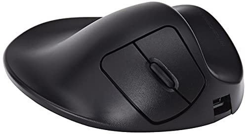 HIPPUS M2WB-LC HandShoe Mouse rechts M | optische Maus | ergonomisches Design,- Vorbeugung gegen gegen Mausarm/Tennisarm (RSI Syndrom) - besonders armschonend | 2 Tasten von Hippus