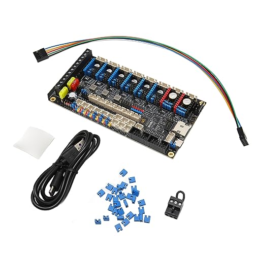 Hiraith Steuerkarte V3.0, Silent-Karte V3.0 32 Bit 180 MHz, 8 Stepper-Treiber Unterstützt, UART SPI Unterstützt, 2 RGB-LEDs Zur Erweiterung von Hiraith