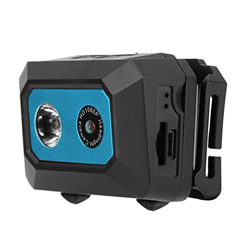 Hiraith Super HD 1080P DV-Sportkamera, Am Kopf Montierter Action-Video-Camcorder, DVR-Recorder (Schwarz Blau) von Hiraith